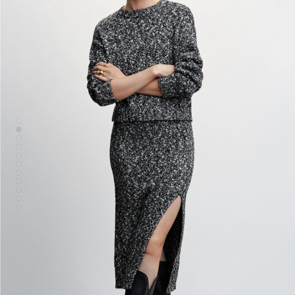Mango 2-piece knit sweater and skirt
